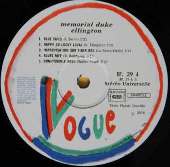 2LP Duke Ellington: Memorial Duke Ellington