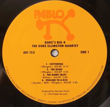 LP Duke Ellington Quartet: Duke's Big 4