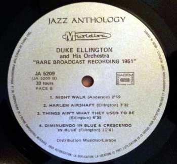 3LP/Doos Duke Ellington: The Rare Broadcast Recordings 1951 - 1952 - 1953