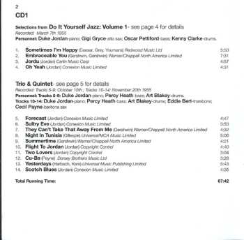 2CD Duke Jordan: Three Classic Albums  Plus
