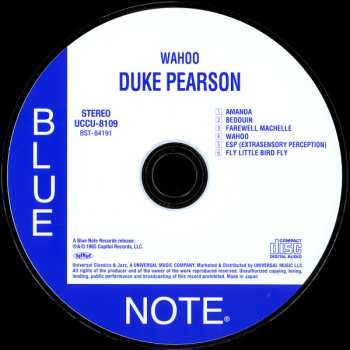 CD Duke Pearson: Wahoo! LTD