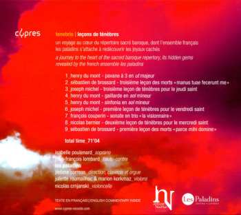 CD François Couperin: Tenebris: Leçons De Ténèbres