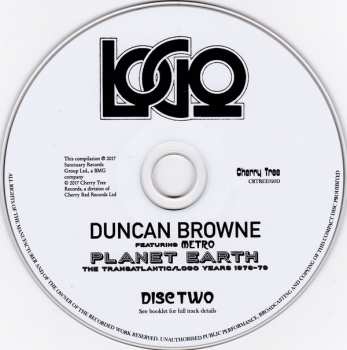 2CD Duncan Browne: Planet Earth: The Transatlantic/Logo Years 1976-1979