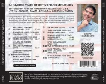 CD Duncan Honeybourne: A Hundred Years Of British Piano Miniatures