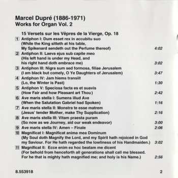CD Marcel Dupré: Works For Organ Vol.  2