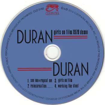 CD Duran Duran: Girls On Film 1979 Demo
