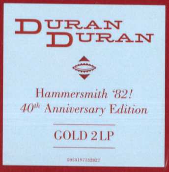 2LP Duran Duran: Hammersmith '82! CLR
