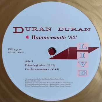 2LP Duran Duran: Hammersmith '82! CLR