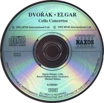 CD Antonín Dvořák: Cello Concertos