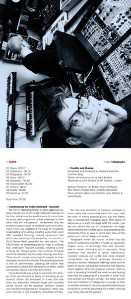 CD d'Voxx: Télégraphe LTD