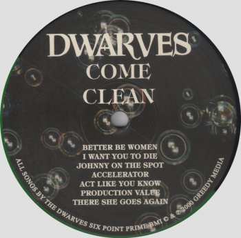 LP Dwarves: Come Clean CLR