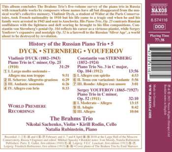 CD The Brahms Trio: History Of The Russian Piano Trio, Vol. 5