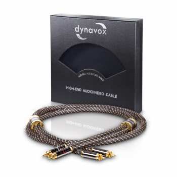 Audiotechnica Dynavox Black Line Stereo-Cinchkabel 0,6m