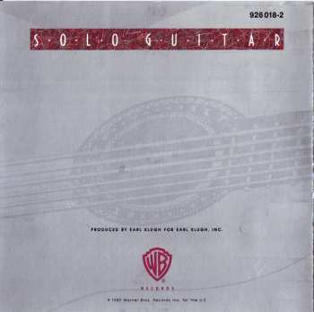 CD Earl Klugh: Solo Guitar