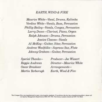 CD Earth, Wind & Fire: Head To The Sky