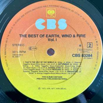 LP Earth, Wind & Fire: The Best Of Earth Wind & Fire Vol. I