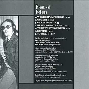 CD East Of Eden: East Of Eden