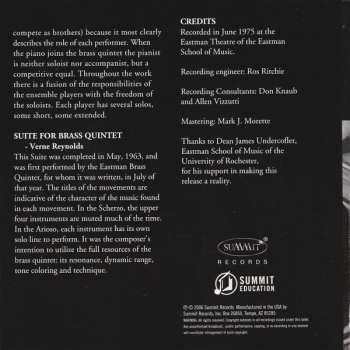 2CD Eastman Brass Quintet: 1975 Archive