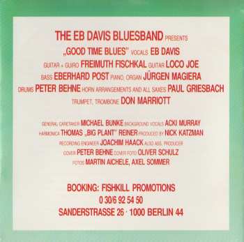 CD Eb Davis Blues Band: Good Time Blues