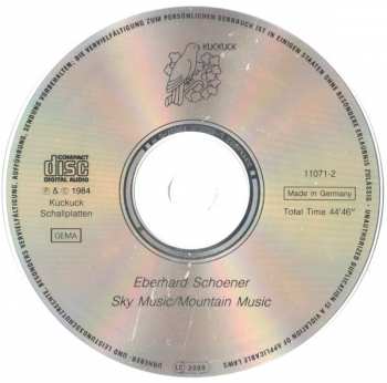 2CD Eberhard Schoener: Meditation / Sky Music - Mountain Music