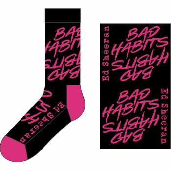 Merch Ed Sheeran: Kotníkové Ponožky Bad Habits  42 - 47