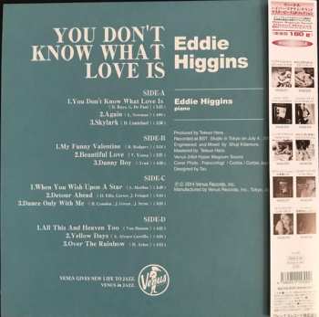 2LP Eddie Higgins: You Don't Know What Love Is LTD