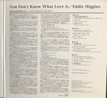 2LP Eddie Higgins: You Don't Know What Love Is LTD