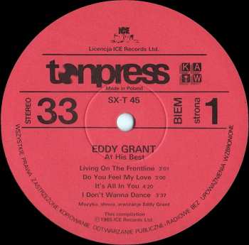 LP Eddy Grant: At His Best