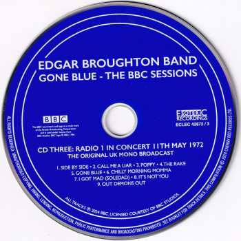 4CD/Doos The Edgar Broughton Band: Gone Blue - The BBC Sessions