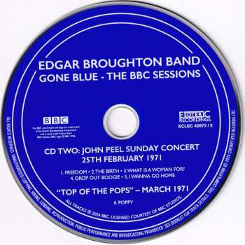 4CD/Doos The Edgar Broughton Band: Gone Blue - The BBC Sessions