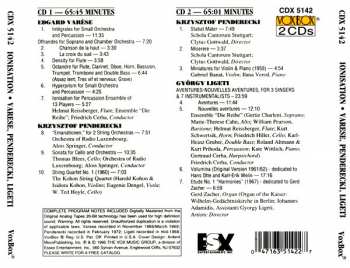 2CD Krzysztof Penderecki: Ionisation