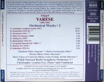 CD Edgard Varèse: Orchestral Works • 2: Amériques, Écuatorial, Ionisation
