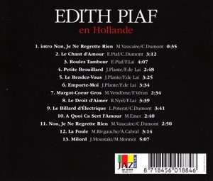 CD Edith Piaf: En Hollande