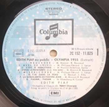 3LP Edith Piaf: En Public (Olympia 1955 1956 1958 1961 1962)