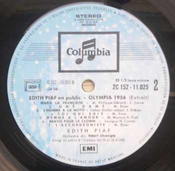 3LP Edith Piaf: En Public (Olympia 1955 1956 1958 1961 1962)