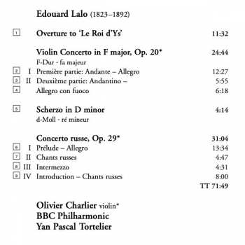 CD BBC Philharmonic: Concerto Russe / Violin Concerto / Overture To  'Le Roi D'Ys' / Scherzo In D Minor