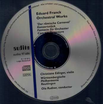 CD Eduard Franck: Orchestral Works
