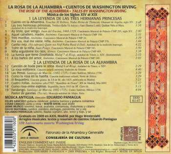 CD Eduardo Paniagua: La Rosa De La Alhambra (Cuentos De Washington Irving - Música De Los Siglos XIV Al XIX)