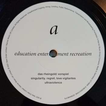3LP New Order: Education Entertainment Recreation LTD