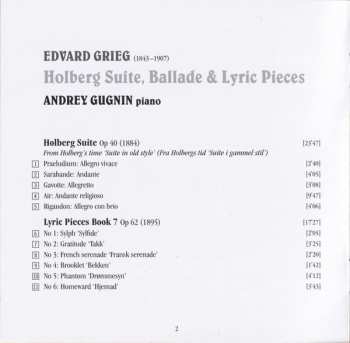 CD Edvard Grieg: Holberg Suite, Ballade & Lyric Pieces