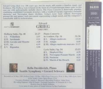 CD Edvard Grieg: Piano Concerto In A Minor · Holberg Suite · Lyric Suite