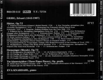 CD Edvard Grieg: Slätter - Stemniger - Three Pieces, Op. Posth.