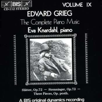 CD Edvard Grieg: Slätter - Stemniger - Three Pieces, Op. Posth.