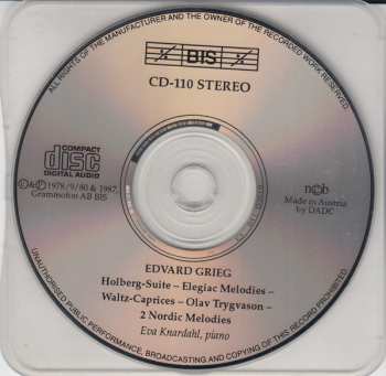 CD Edvard Grieg: The Complete Piano Music Volume VII