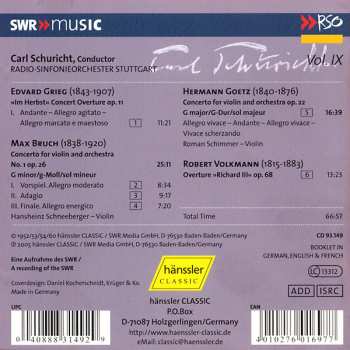 CD Edvard Grieg: Overture »Im Herbst« Op. 11, Concerto For Violin & Orchestra No. 1 Op. 26, Concerto For Violin & Orchestra Op. 22, Overture »Richard III« Op. 68