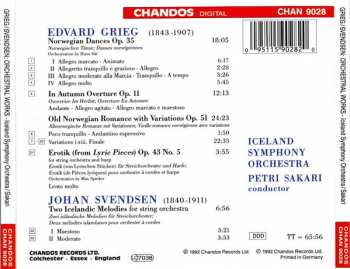 CD Edvard Grieg: Old Norwegian Romance / Norwegian Dances / In Autumn Overture / Erotik (From Lyric Pieces) / Two Icelandic Melodies