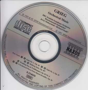 CD Edvard Grieg: Peer Gynt, Holberg Suite, Sigurd Jorsalfar, Wedding Day At Troldhaugen