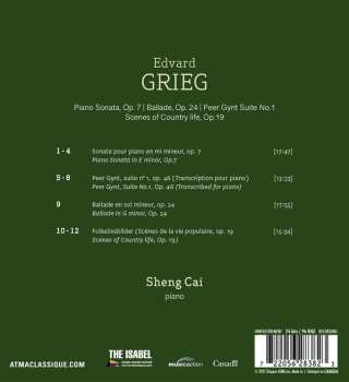 CD Edvard Grieg: Piano Sonata, Op. 7 Ballade, Op. 24 Peer Gynt Suite No.1 Scenes Of Country Life, Op.19