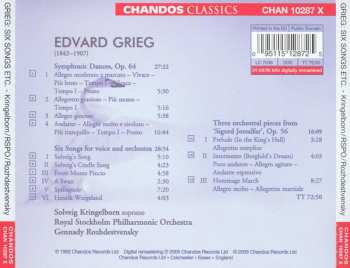 CD Edvard Grieg: Symphonic Dances, Six Orchestral Songs, Three Orchestral Pieces From 'Sigurd Jorsalfar'