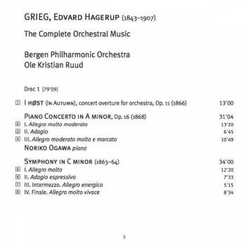 8CD/Doos Edvard Grieg: The Complete Orchestral Music